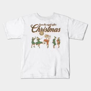 'twas the night after Christmas Kids T-Shirt